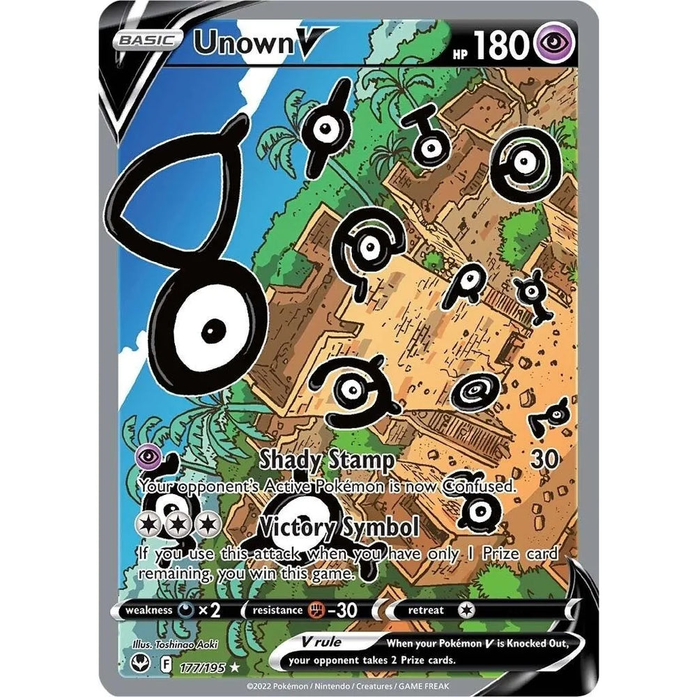 Unown V (Art Alternatif Complet) (177/195) (SWSH12)