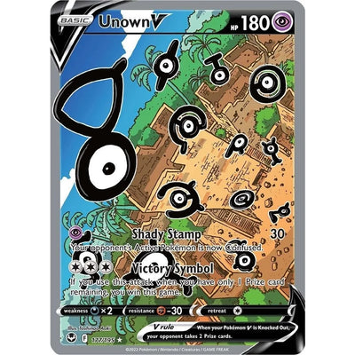 Unown V (Art Alternatif Complet) (177/195) (SWSH12)