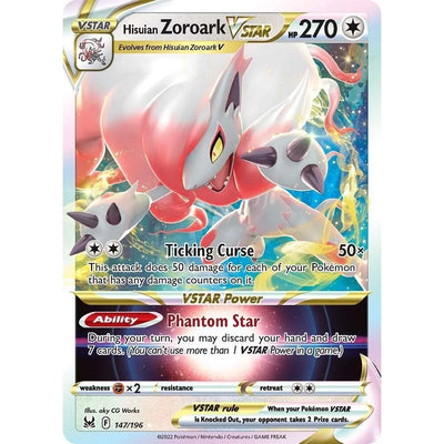 Hisuian Zoroark VSTAR (147/196) (SWSH11)