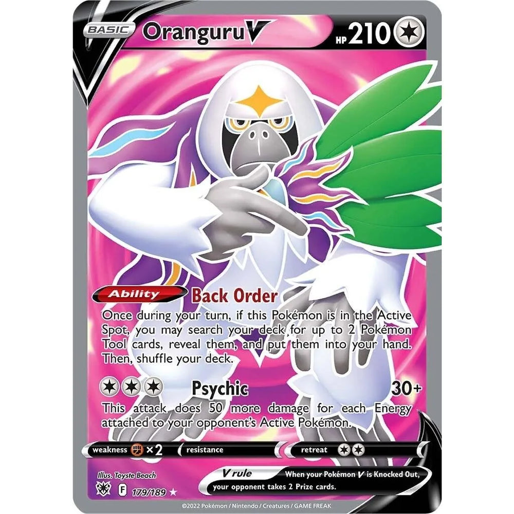 Oranguru V (Full Art) (179/189) (SWSH10)