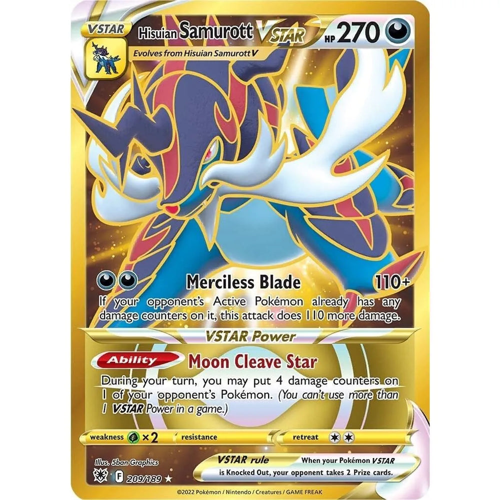 Samurott d'Hisui VSTAR (Secret) (209) (209/189) (SWSH10)