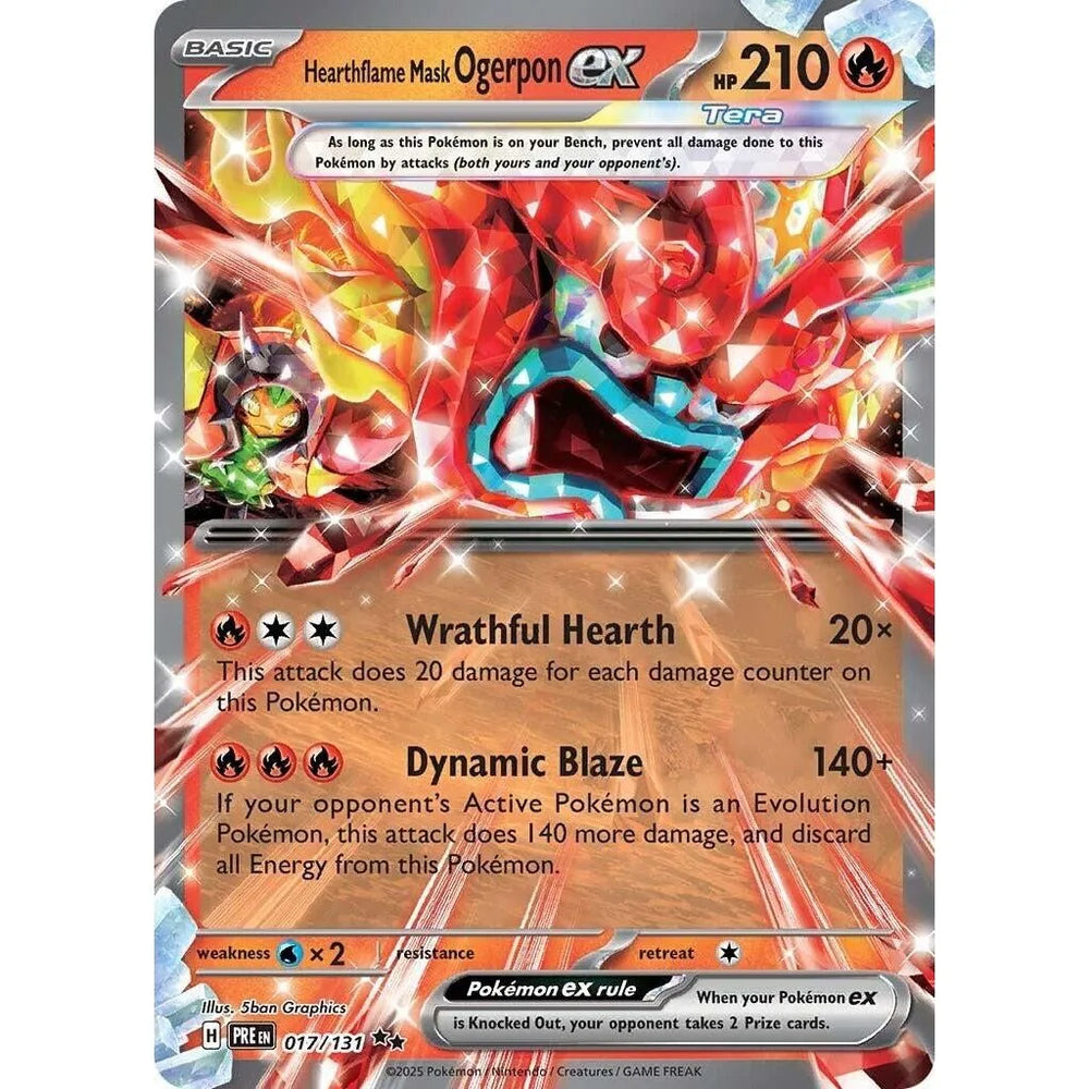 Masque Flammèche Ogerpon ex (017/131) (PRE)