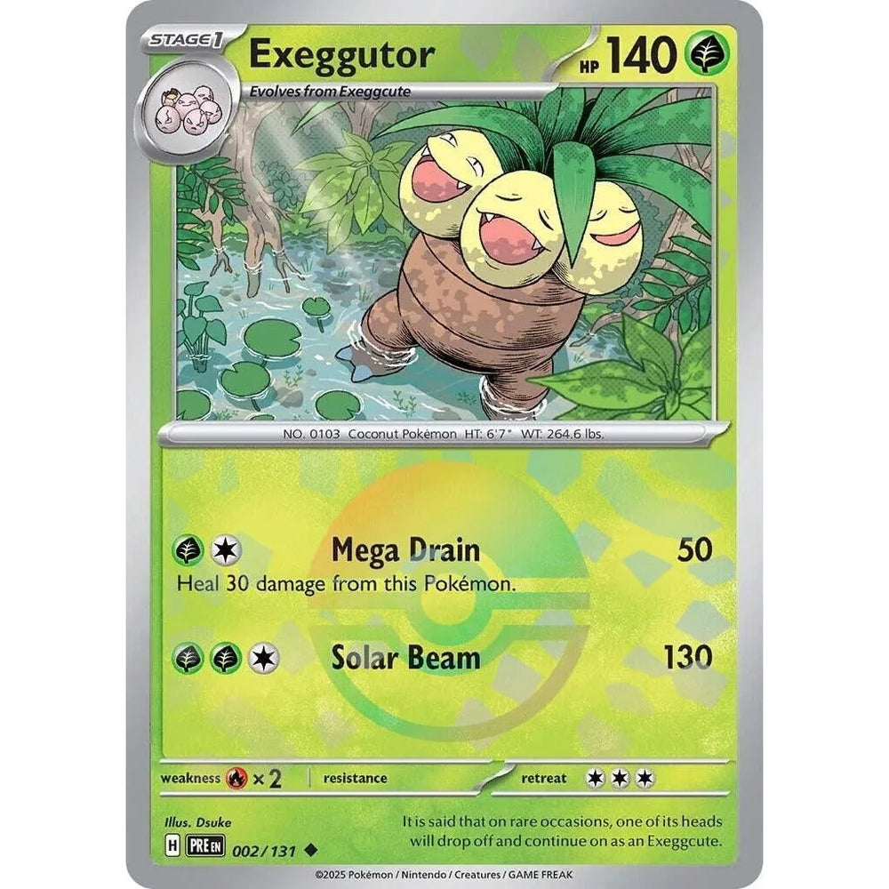 Exeggutor (Poke Ball Pattern) (002/131) (PRE)