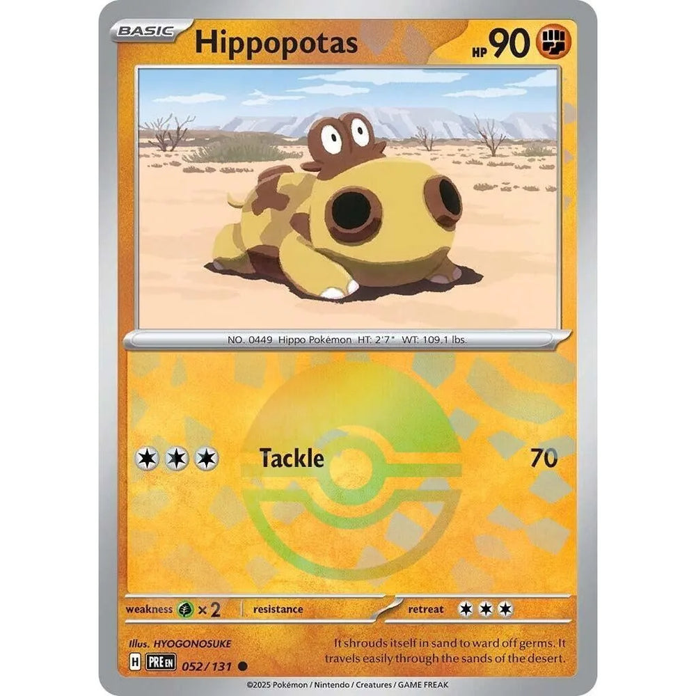 Hippopotas (Poke Ball Pattern) (052/131) (PRE)