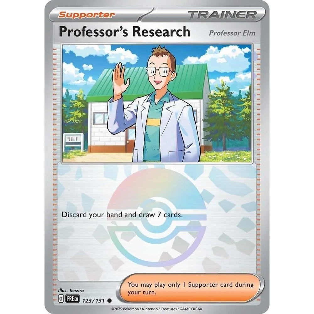 Professor's Research [Professor Elm] (Poke Ball Pattern) (123/131) (PRE)