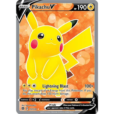 Pikachu V (Art Complet) (157/172) (SWSH09)