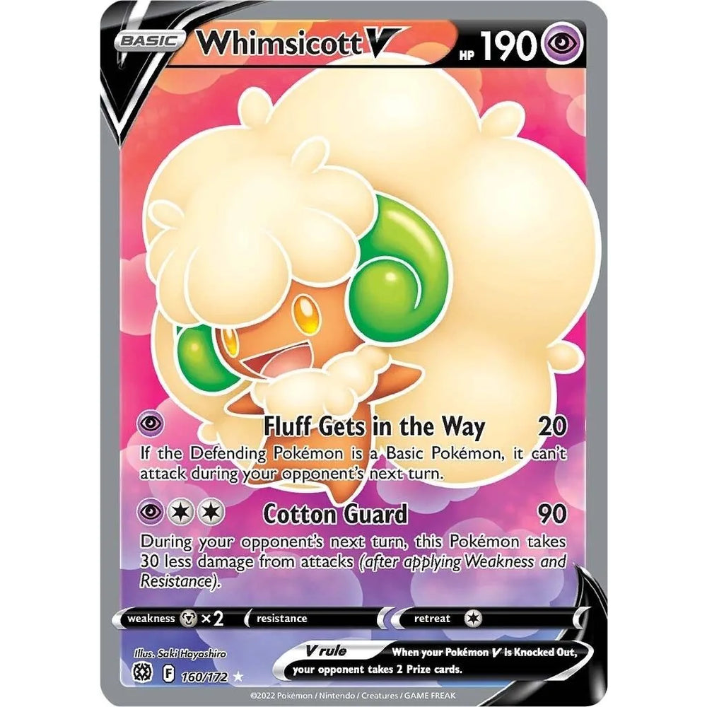 Whimsicott V (Full Art) (160/172) (SWSH09)