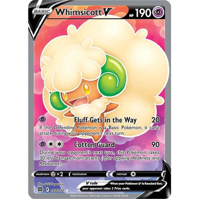 Whimsicott V (Full Art) (160/172) (SWSH09)