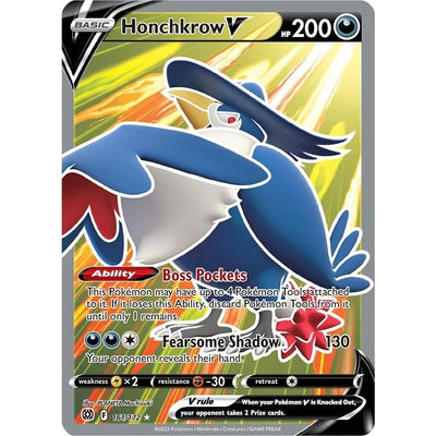 Honchkrow V (Full Art) (161/172) (SWSH09)