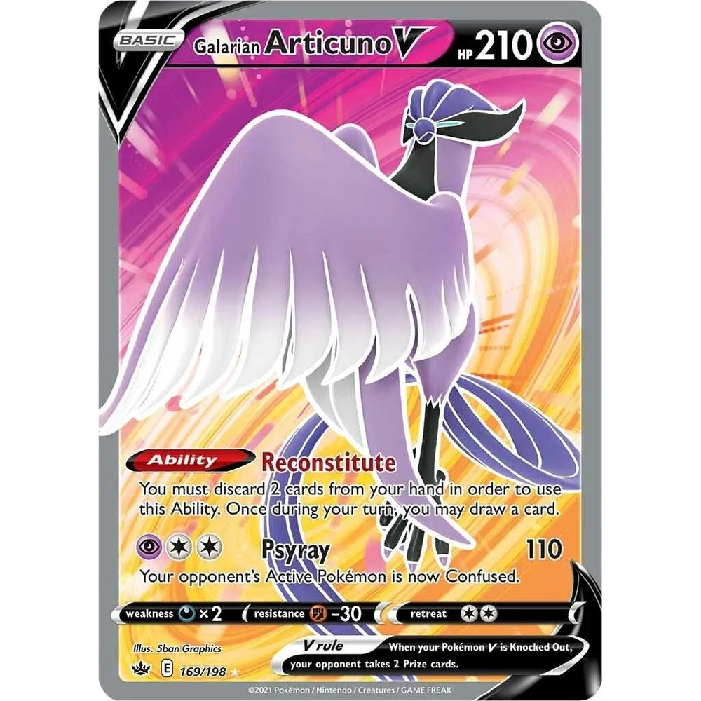 Articuno de Galar V (Art Complet) (169/198) (SWSH06)