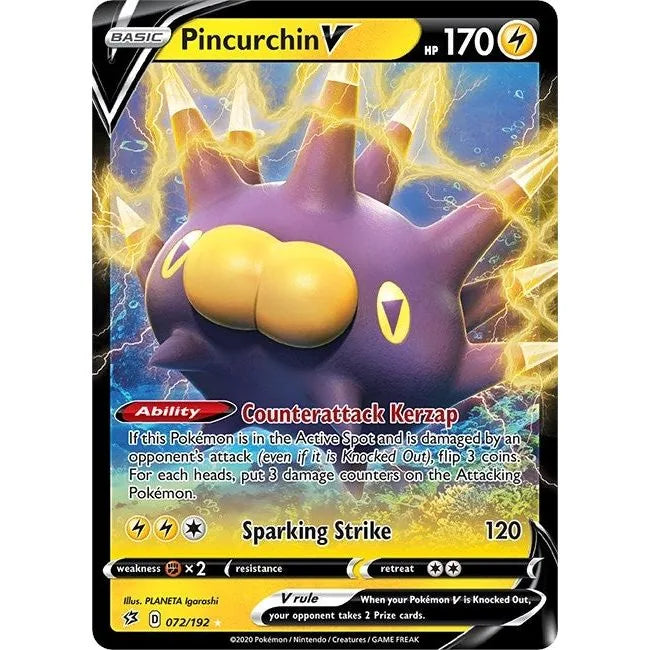 Pikachu V (072/192) (SWSH02)