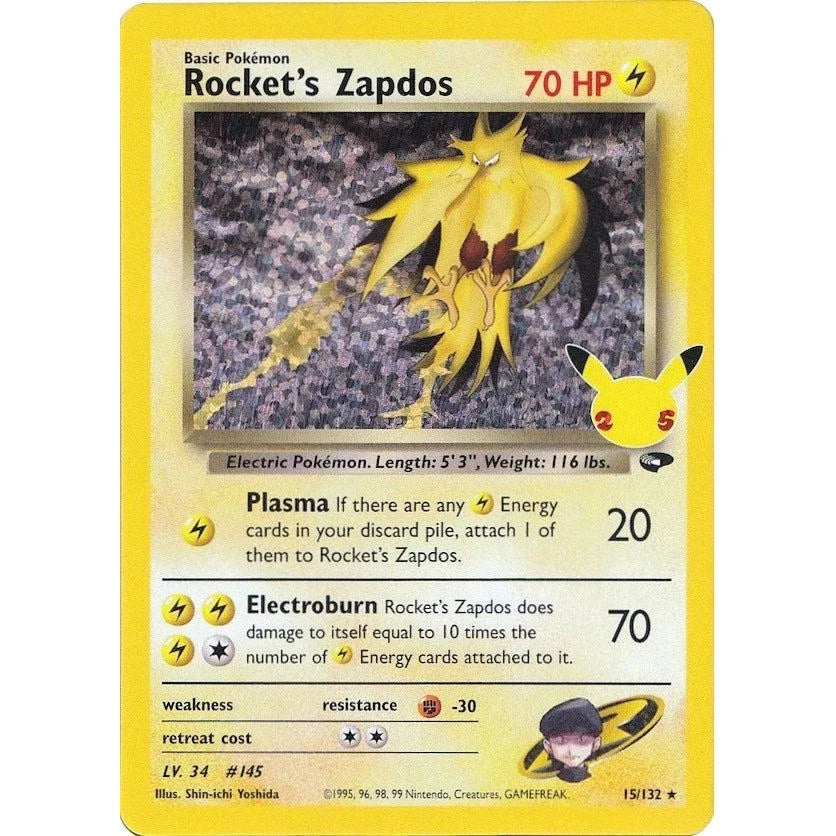 Rocket's Zapdos (15/132) (CCC)