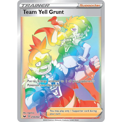 Team Yell Grunt (Secret) (210/202) (SWSH01)