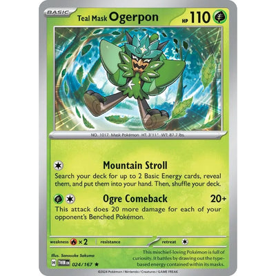 Teal Mask Ogerpon (024/167) (TWM)
