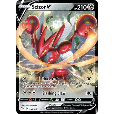 Scizor V (118/189) (SWSH03)