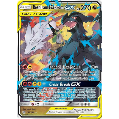 Reshiram & Zekrom GX (157/236) (SM12)