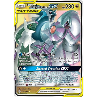 Arceus & Dialga & Palkia GX (156/236) (SM12)