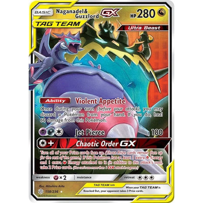 Naganadel & Guzzlord GX (158/236) (SM12)