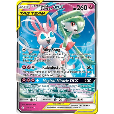 Gardevoir & Sylveon GX (130/214) (SM10)