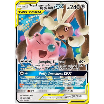 Mega Lopunny & Jigglypuff GX (165/236) (SM12)