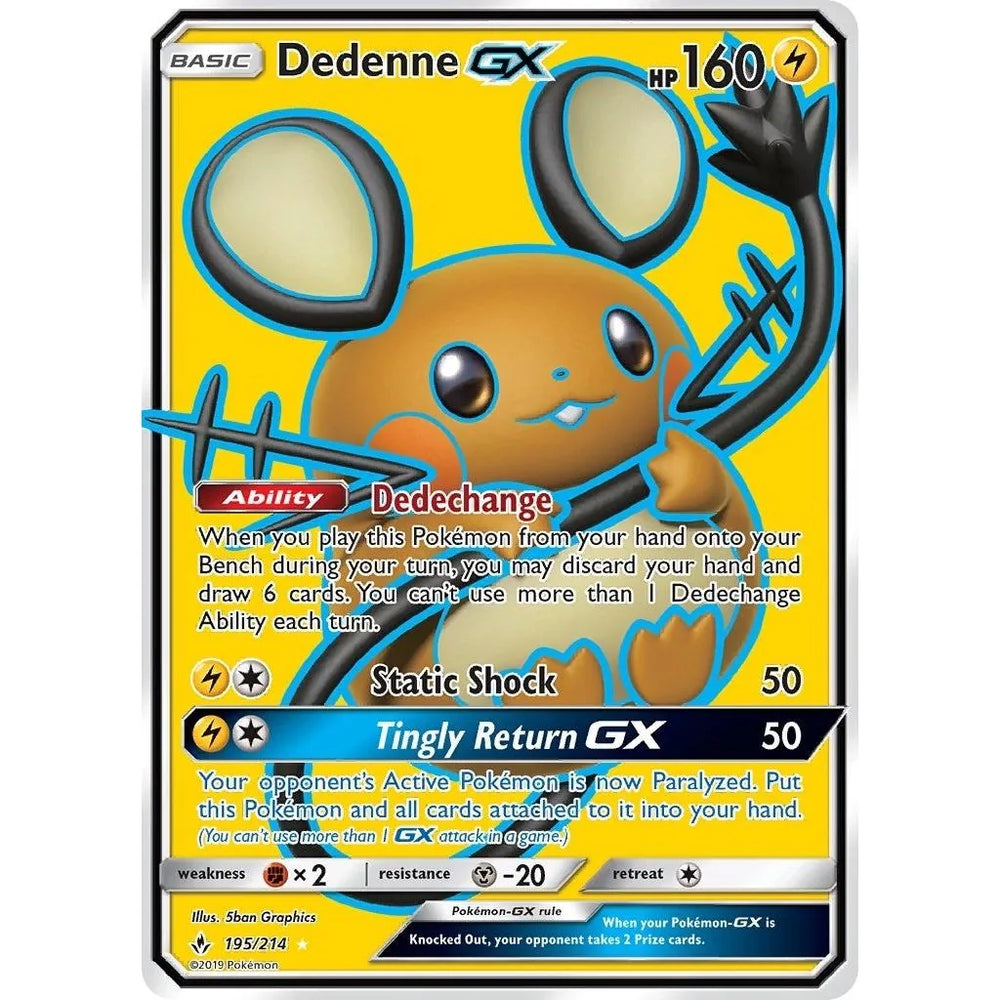 Dedenne GX (Art Complet) (195/214) (SM10)