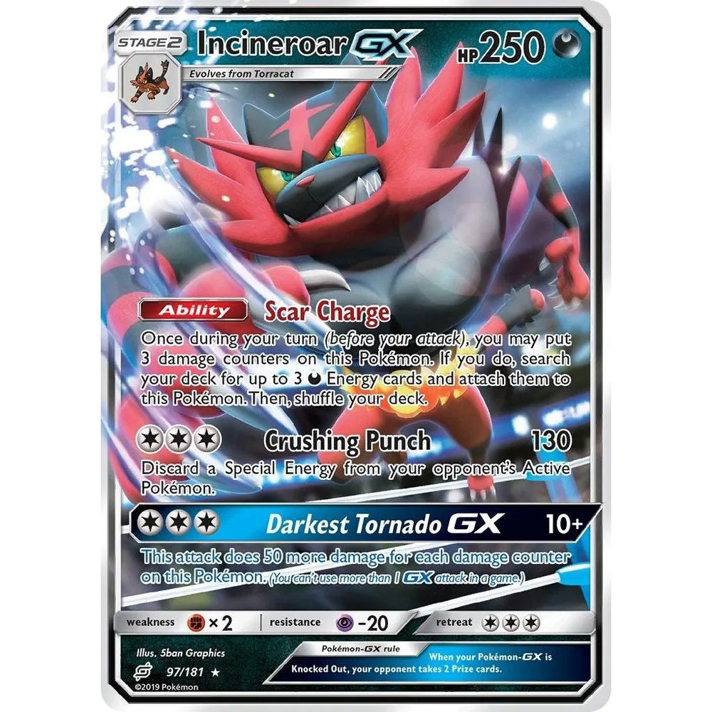 Incineroar GX (97/181) (SM9)