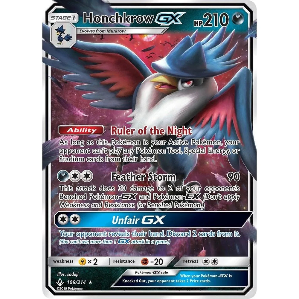 Honchkrow GX (109/214) (SM10)