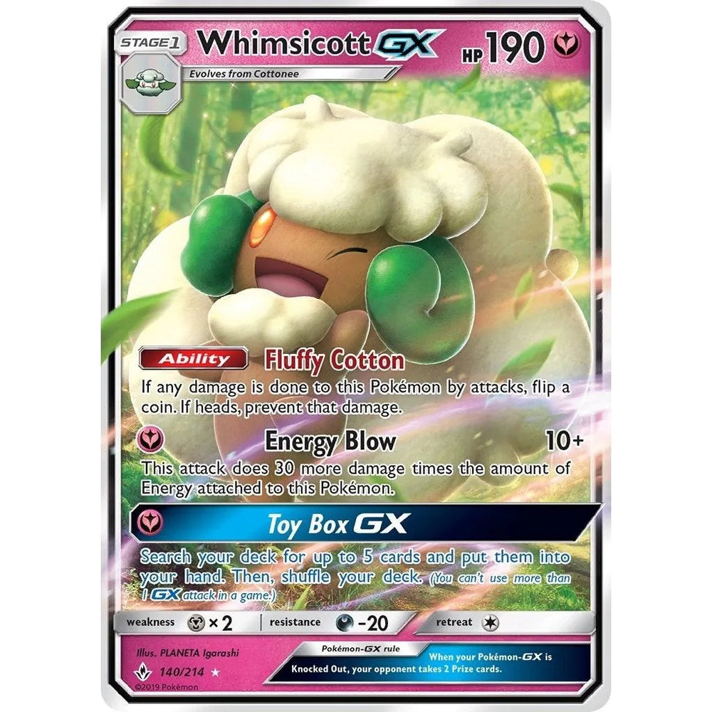 Whimsicott GX (140/214) (SM10)