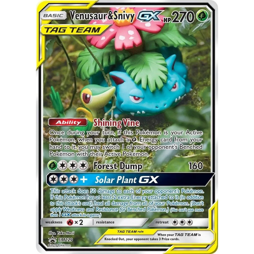 Venusaur & Snivy GX - SM229 (SM229) (SMP)