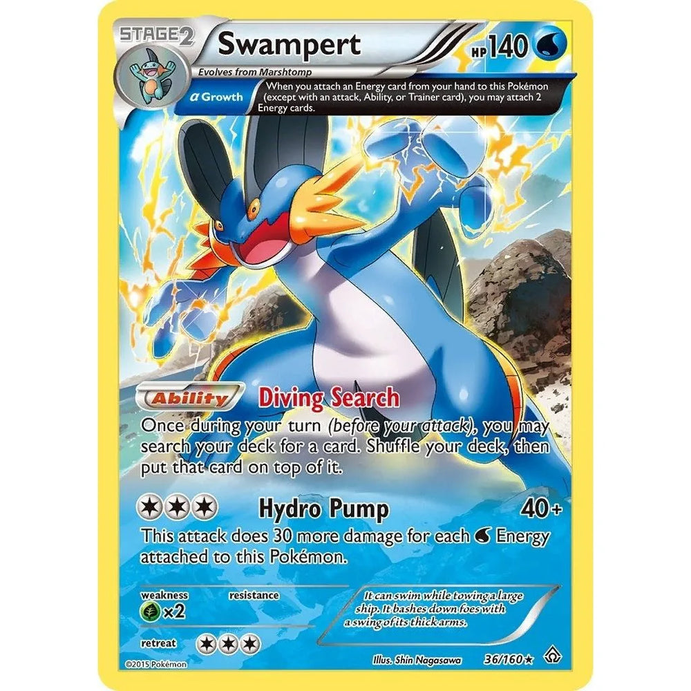 Swampert (Alpha) (36/160) (PRC)