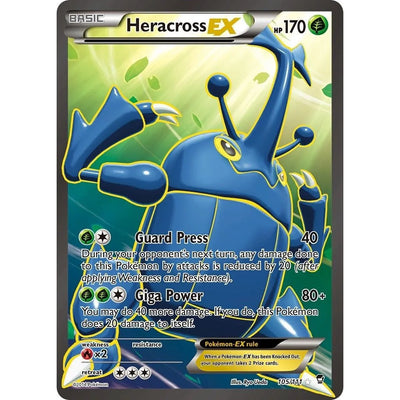 Heracross EX (105 Full Art) (105/111) (FFI)
