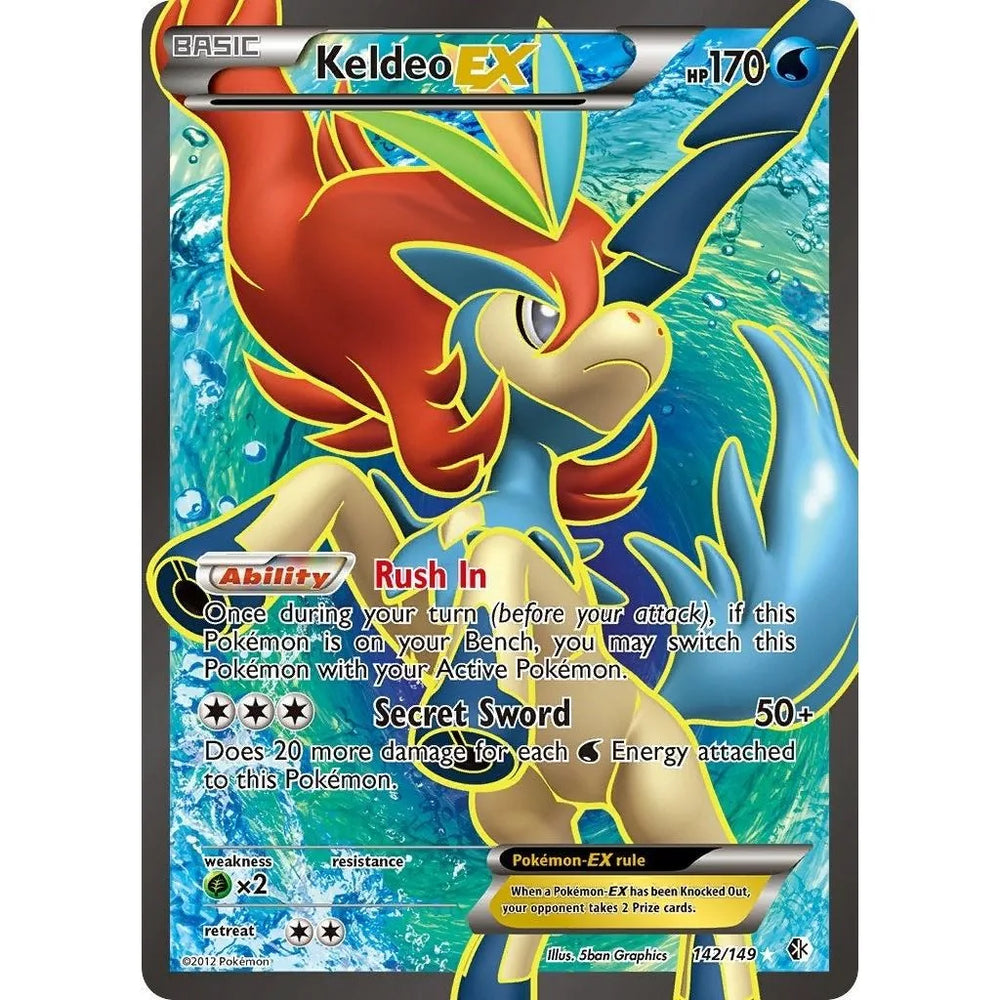 Keldeo EX (142 Full Art) (142/149) (BCR)