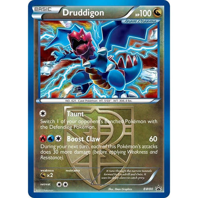 Druddigon (Équipe Plasma) - BW80 (Cosmos Holo) (BW80) (PR)