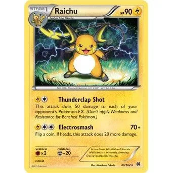 Raichu - 49/162 (XY BREAKthrough) (Cracked Ice Holo) (049/162) (PR)
