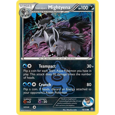 Mightyena de la Team Aqua (18/34) (DCR)