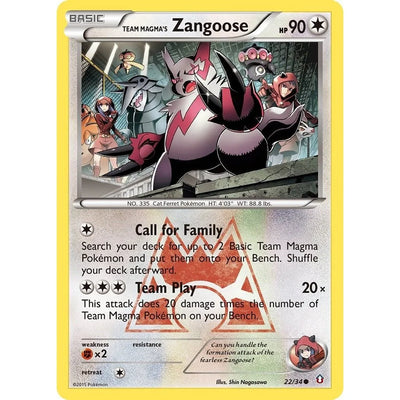 Zangoose de la Team Magma (22/34) (DCR)