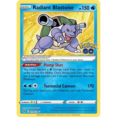 Radiant Blastoise (018/078) (PGO)