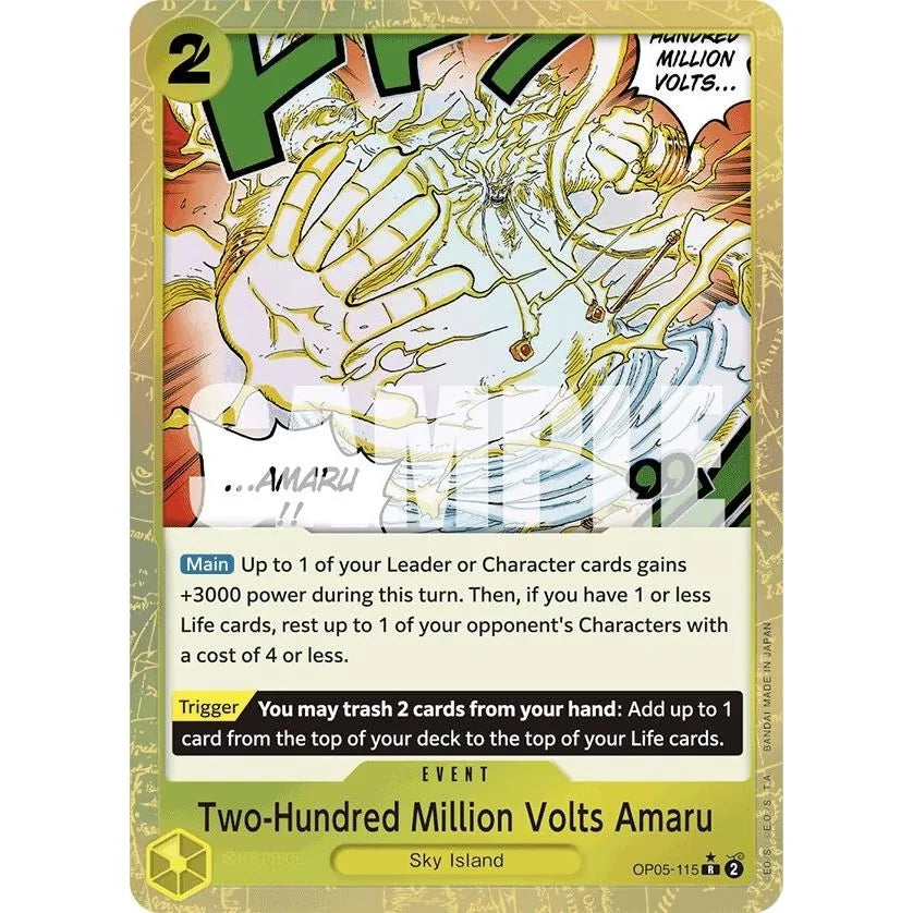 Amaru 200 Millions Volts (Feuille texturée) (OP05-115) (PRB-01)
