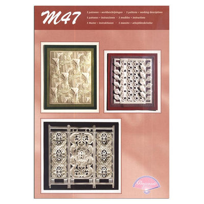 Pergamano — Livret de patrons M47 Broderie blanche asiatique
