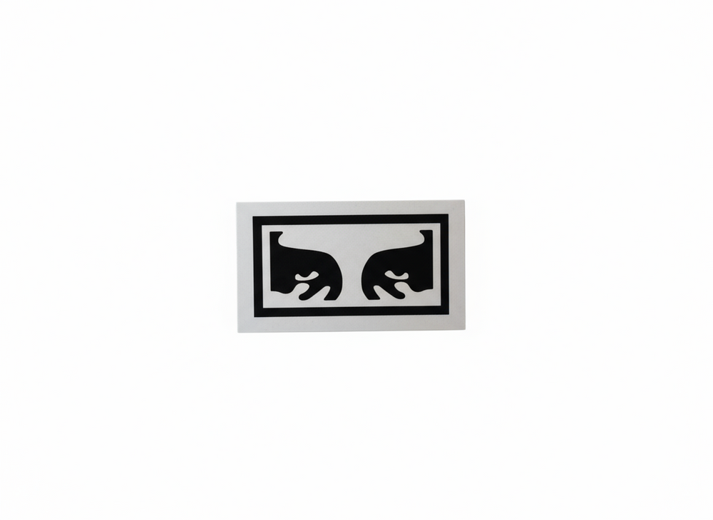 Autocollant Obey 'Mini Icon Eyes' - Blanc