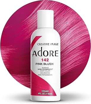 COLORATION CHEVEUX SEMI-PERMANENTE ADORE - 142 PINK BLUSH 4OZ