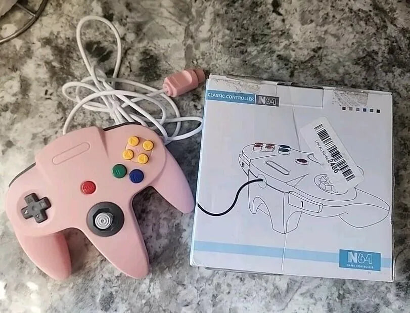 Manette N64 Rose Translucide