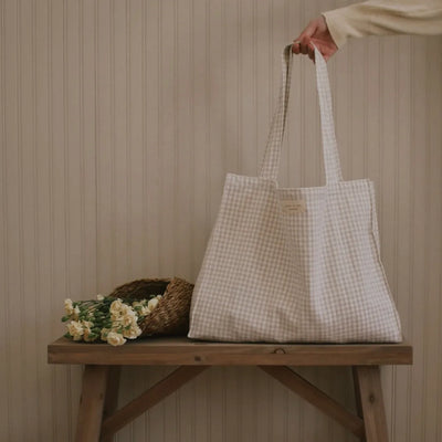 Fourre-tout en coton biologique - Collection Vichy