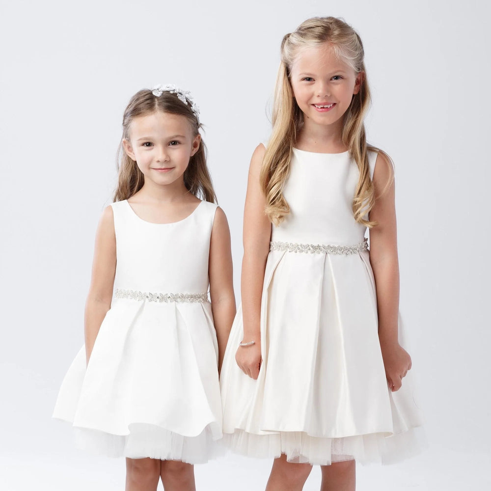 Robe de soirée Céleste en satin pour fille