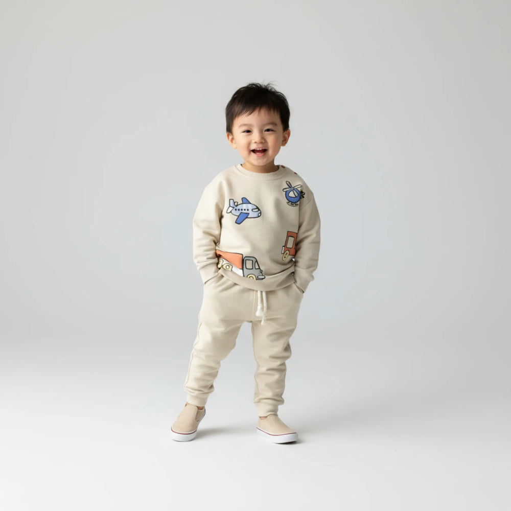 Travel Boy Cotton Joggers Set