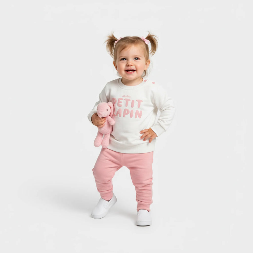 Ensemble de Joggers Unisexe en Coton Petit Lapin