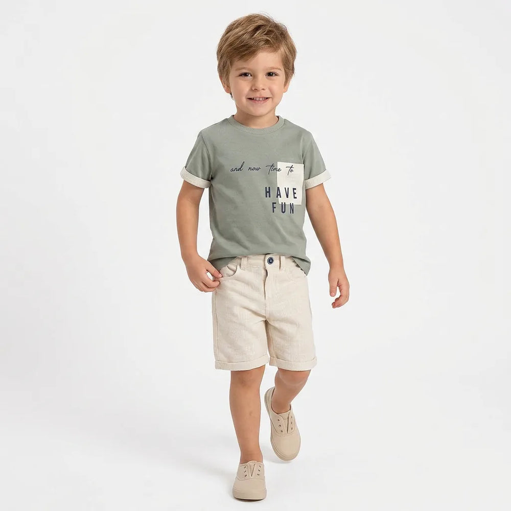 Ensemble short et t-shirt tendance Tyler pour garçons