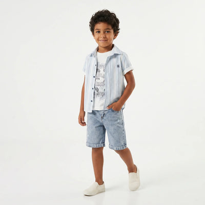 Tyler Stripes Denim Set