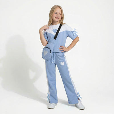Ensemble et Sac Cœur Céleste pour Filles