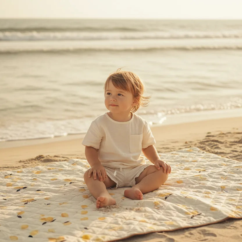 Nappe Plage & Jeux - Citrons